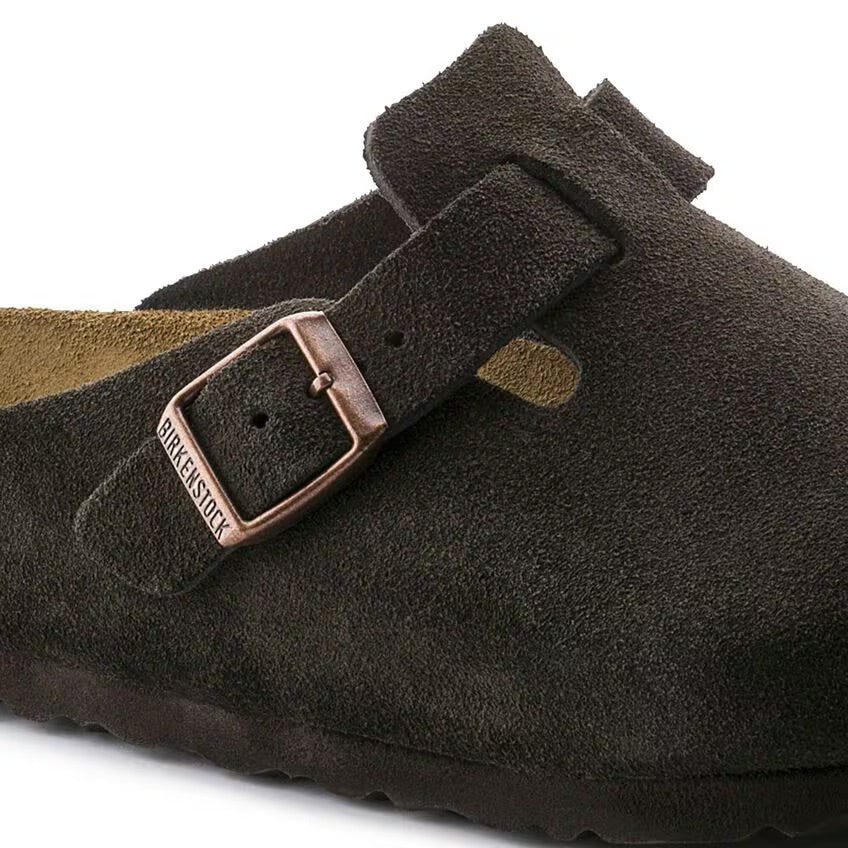 Birkenstock BOSTON SOFT 660461 Mocha | Suède Largeur Régulière - Boutique du Cordonnier