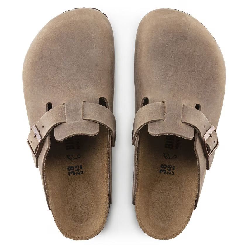 Birkenstock BOSTON 960811 Tabacco | Cuir Largeur Régulière - Boutique du Cordonnier