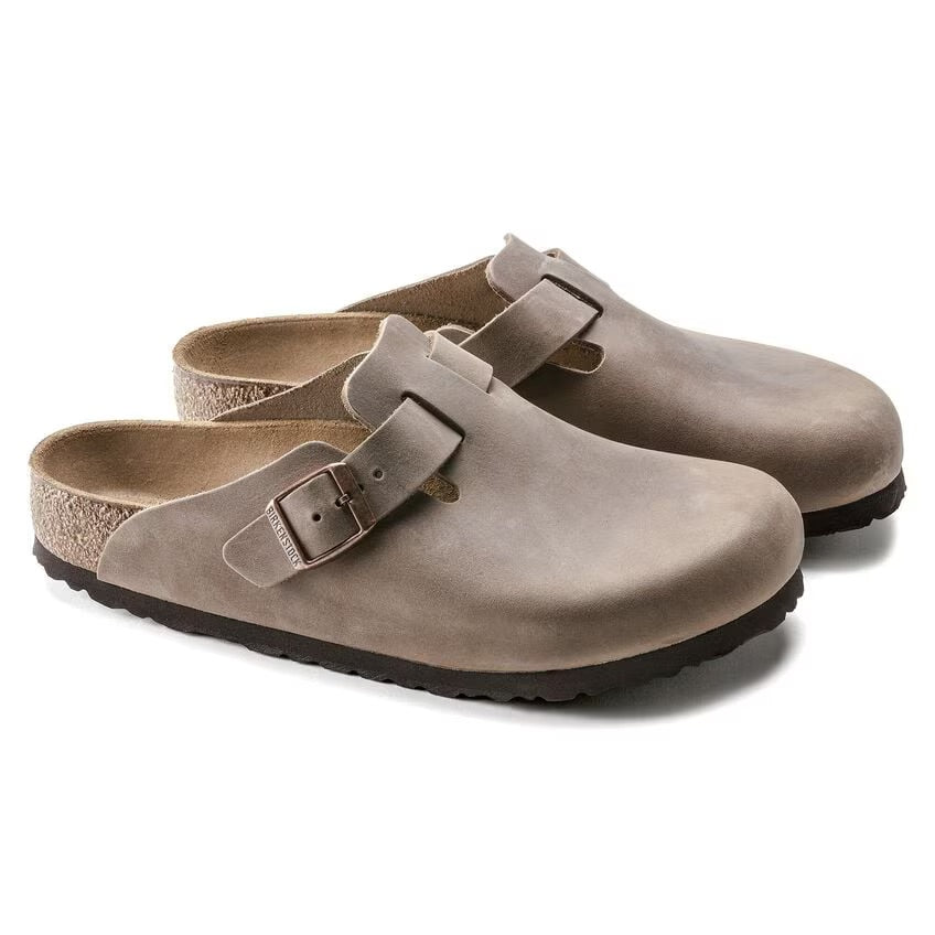 Birkenstock BOSTON 960811 Tabacco | Cuir Largeur Régulière - Boutique du Cordonnier