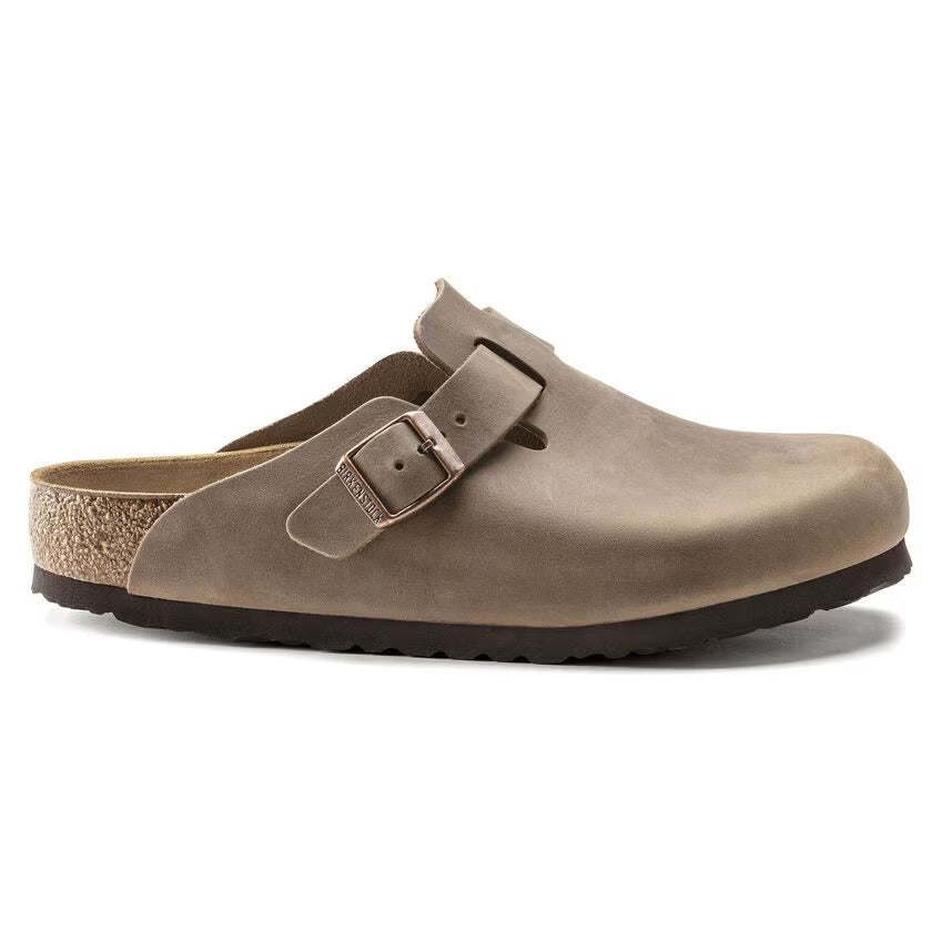 Birkenstock BOSTON 960811 Tabacco | Cuir Largeur Régulière - Boutique du Cordonnier
