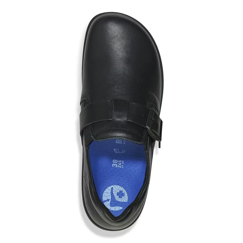 Birkenstock CARIS PRO 1027414 Noir | Cuir Largeur Régulière Antidérapant - Boutique du Cordonnier