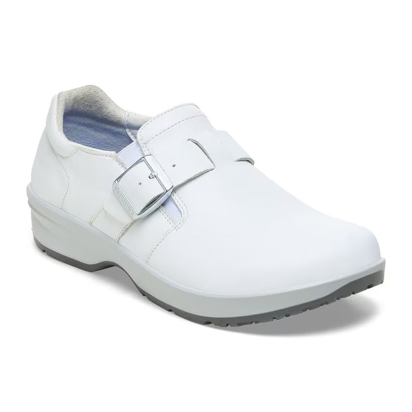 Birkenstock CARIS PRO 1027415 Blanc | Cuir Largeur Régulière Antidérapant - Boutique du Cordonnier
