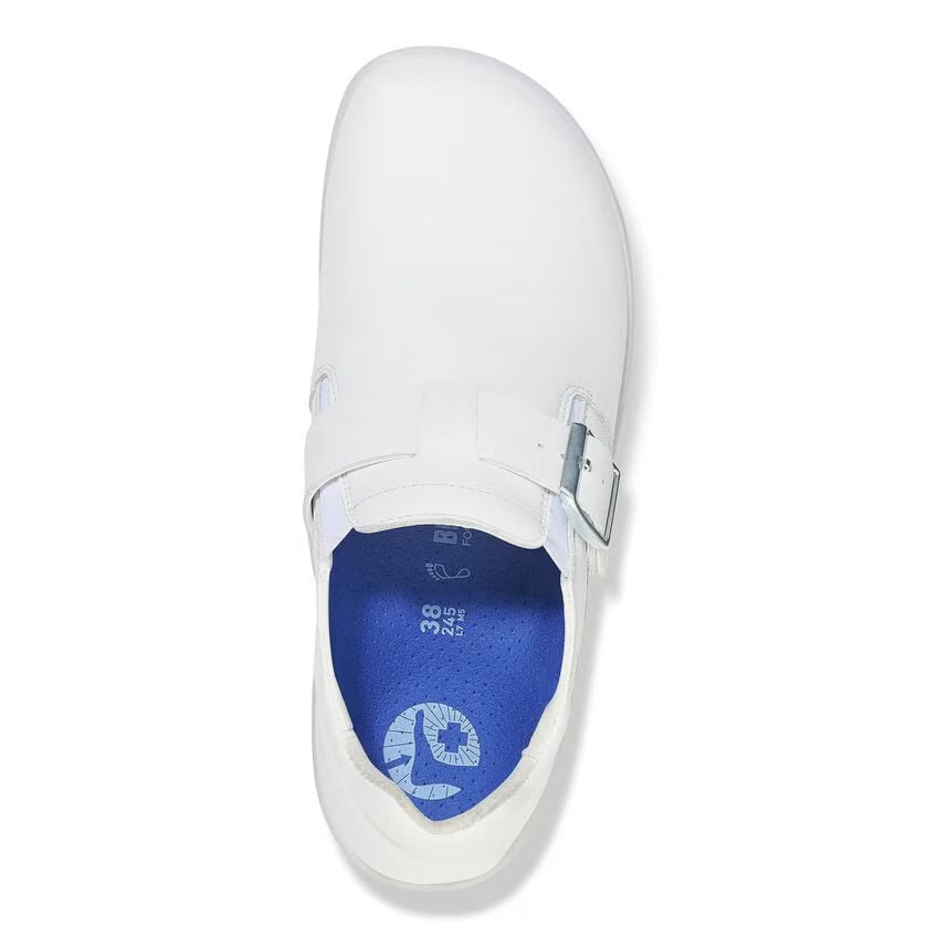 Birkenstock CARIS PRO 1027415 Blanc | Cuir Largeur Régulière Antidérapant - Boutique du Cordonnier