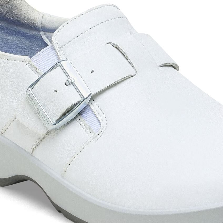 Birkenstock CARIS PRO 1027415 Blanc | Cuir Largeur Régulière Antidérapant - Boutique du Cordonnier