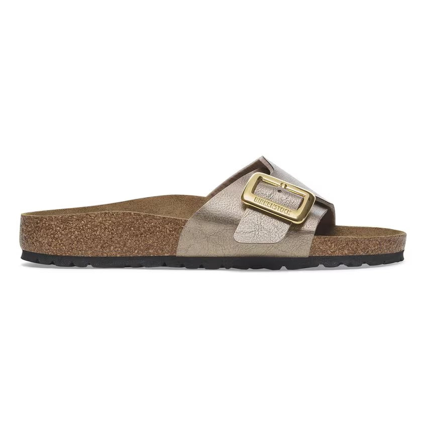 Birkenstock Catalina Luxe Buckle 1029416 Graceful Taupe | Birko-Flor Largeur Étroite - Boutique du Cordonnier