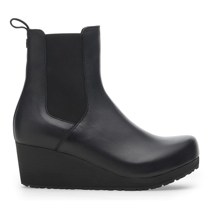 Birkenstock EBBA Slip On 1028404 Noir | Cuir Largeur Étroite - Boutique du Cordonnier