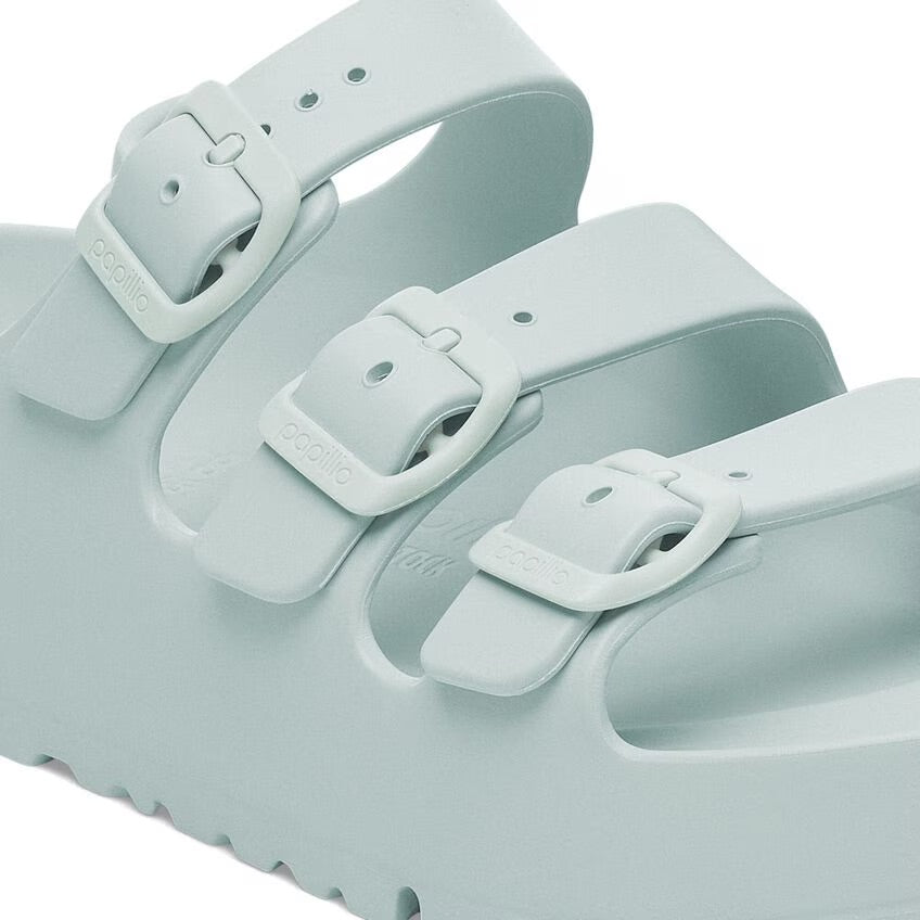 Birkenstock FLORIDA III PLATFORM EVA 1029736 Surf Green | EVA Largeur Étroite - Boutique du Cordonnier