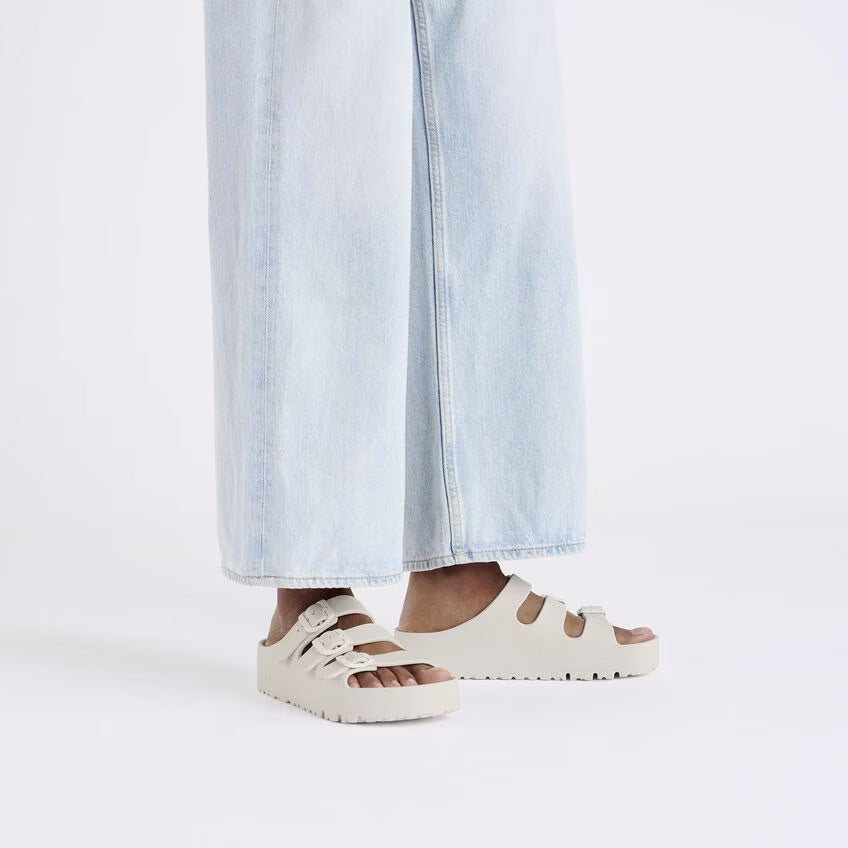 Birkenstock FLORIDA III PLATFORM EVA 1029770 Eggshell | EVA Largeur Étroite - Boutique du Cordonnier