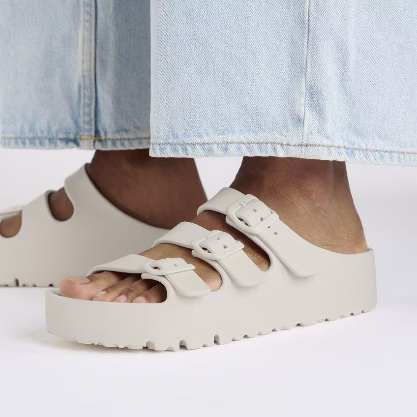 Birkenstock FLORIDA III PLATFORM EVA 1029770 Eggshell | EVA Largeur Étroite - Boutique du Cordonnier