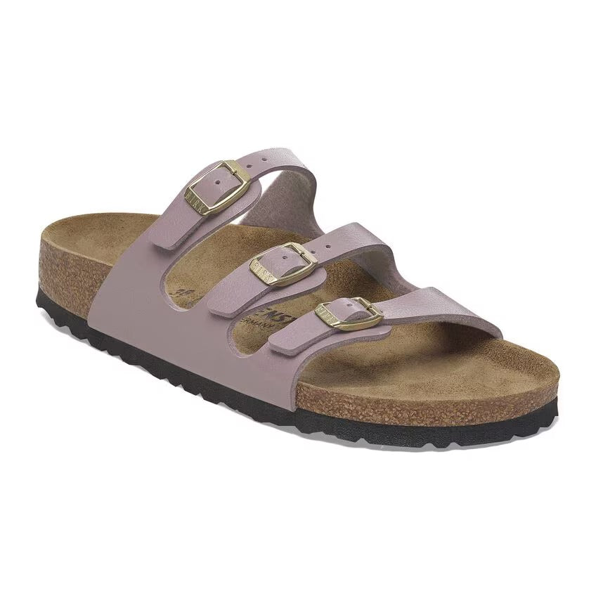 Birkenstock FLORIDA 1029830 Graceful Faded Purple | Birko-Flor Largeur Régulière - Boutique du Cordonnier