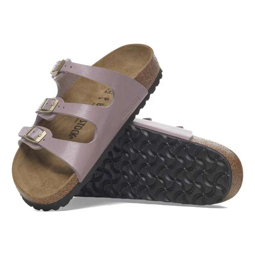 Birkenstock FLORIDA 1029830 Graceful Faded Purple | Birko-Flor Largeur Régulière - Boutique du Cordonnier