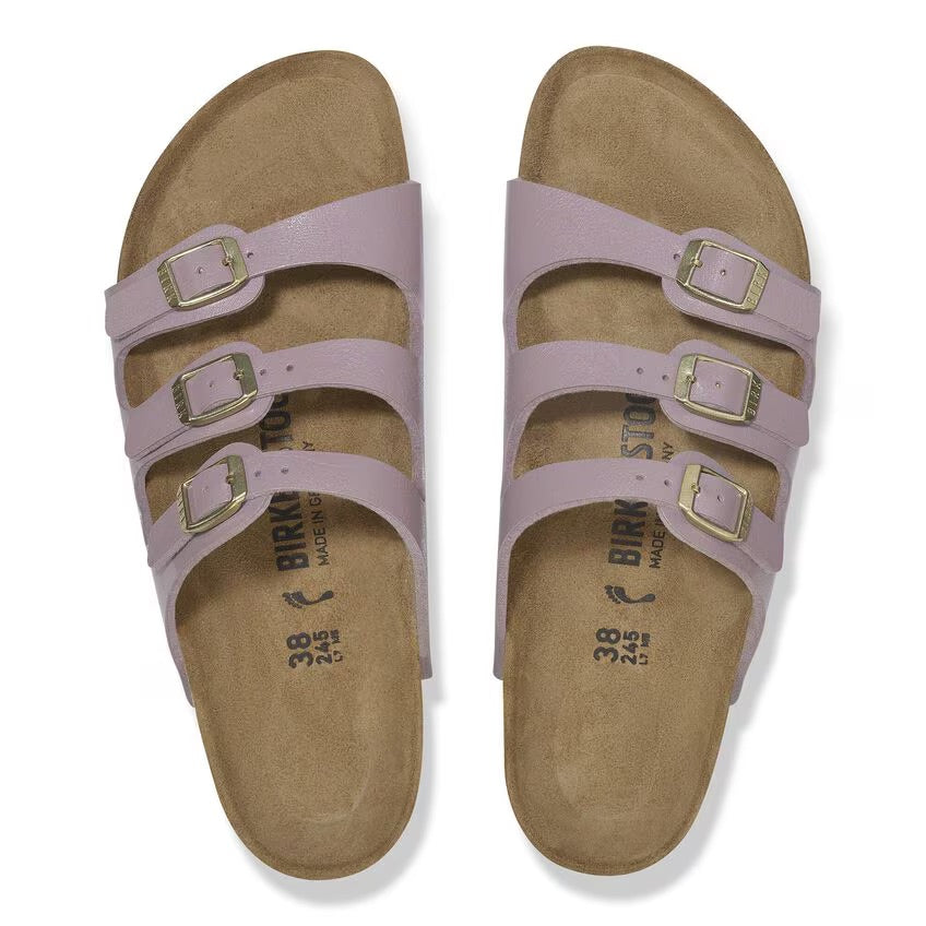 Birkenstock FLORIDA 1029830 Graceful Faded Purple | Birko-Flor Largeur Régulière - Boutique du Cordonnier