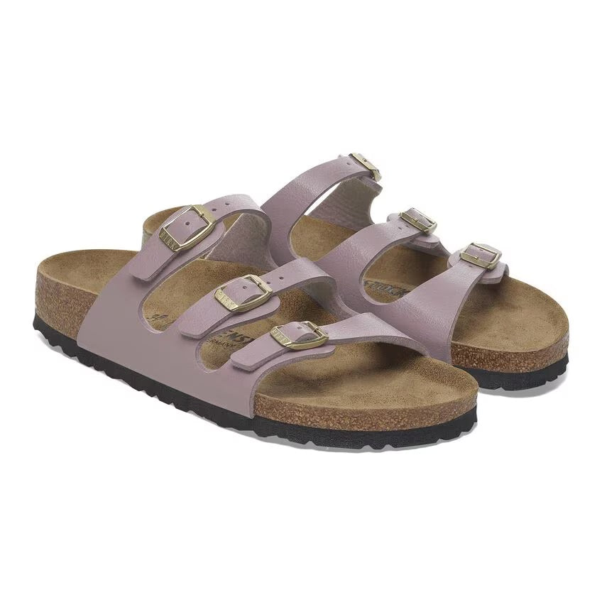 Birkenstock FLORIDA 1029830 Graceful Faded Purple | Birko-Flor Largeur Régulière - Boutique du Cordonnier