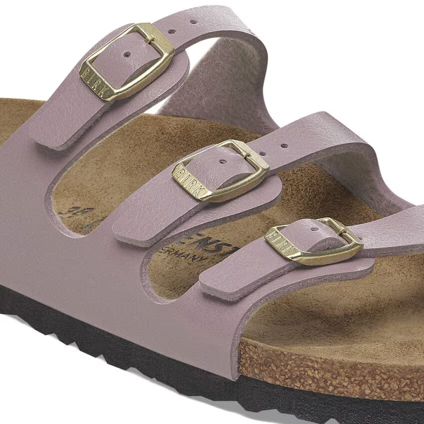 Birkenstock FLORIDA 1029830 Graceful Faded Purple | Birko-Flor Largeur Régulière - Boutique du Cordonnier
