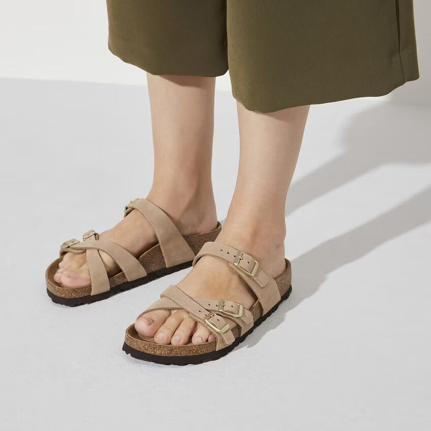 Birkenstock FRANCA SOFT 1022956 Sandcastle | Nubuck Largeur Régulière - Boutique du Cordonnier