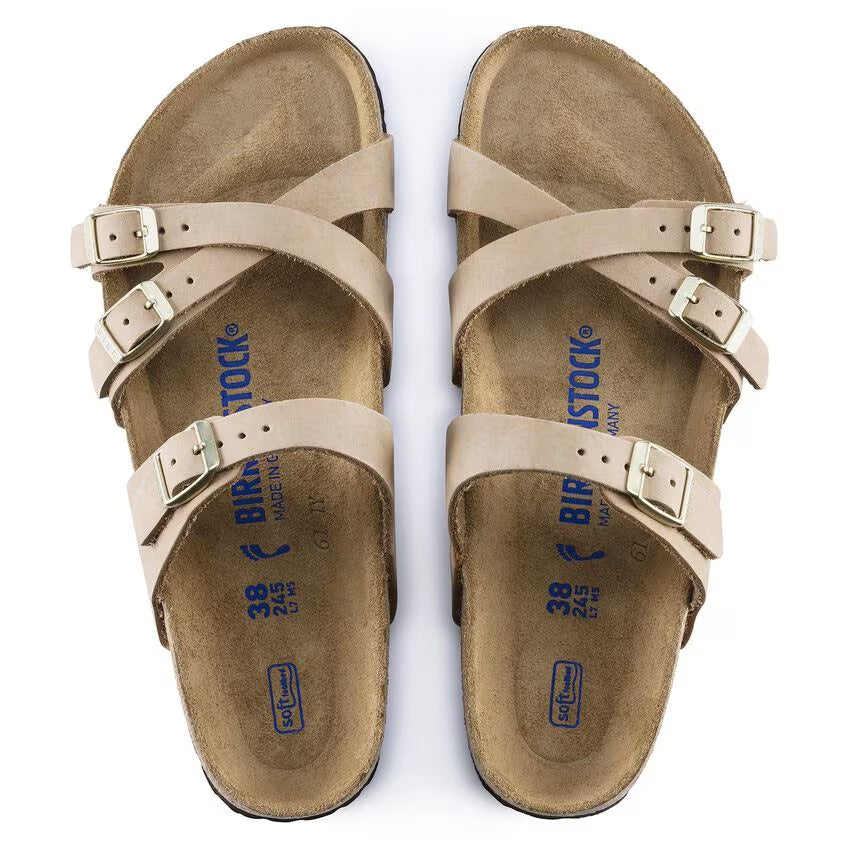 Birkenstock FRANCA SOFT 1022956 Sandcastle | Nubuck Largeur Régulière - Boutique du Cordonnier