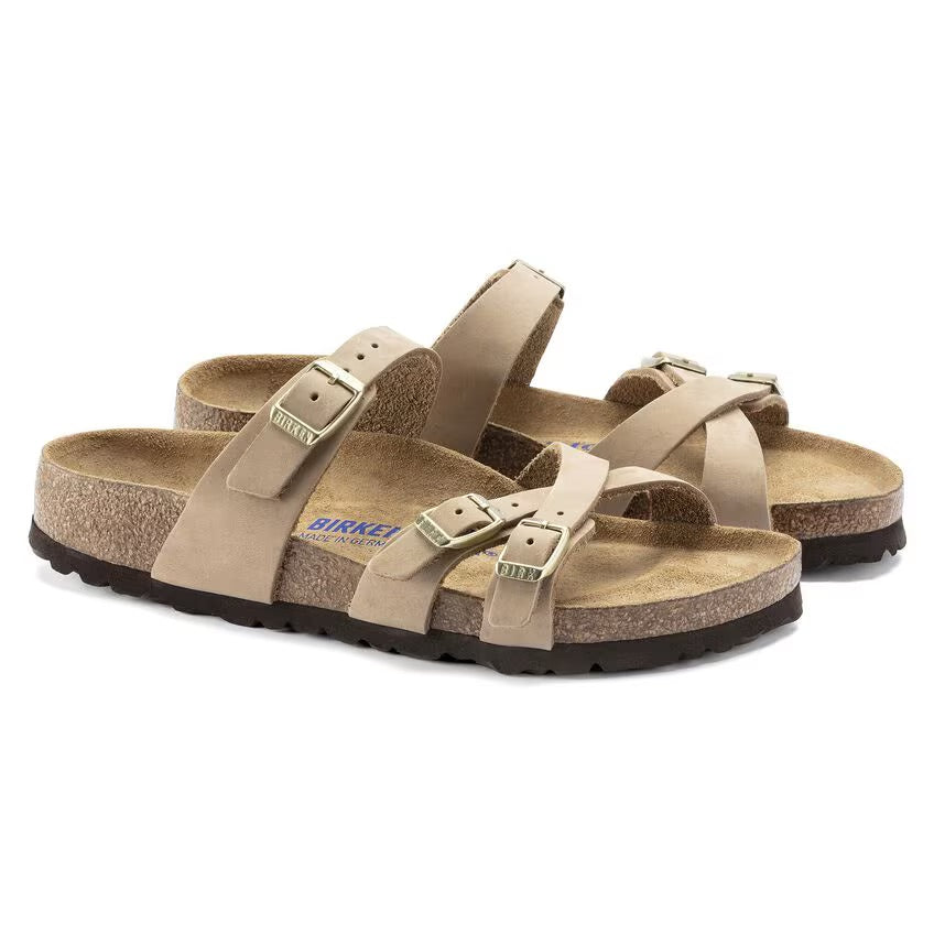 Birkenstock FRANCA SOFT 1022956 Sandcastle | Nubuck Largeur Régulière - Boutique du Cordonnier