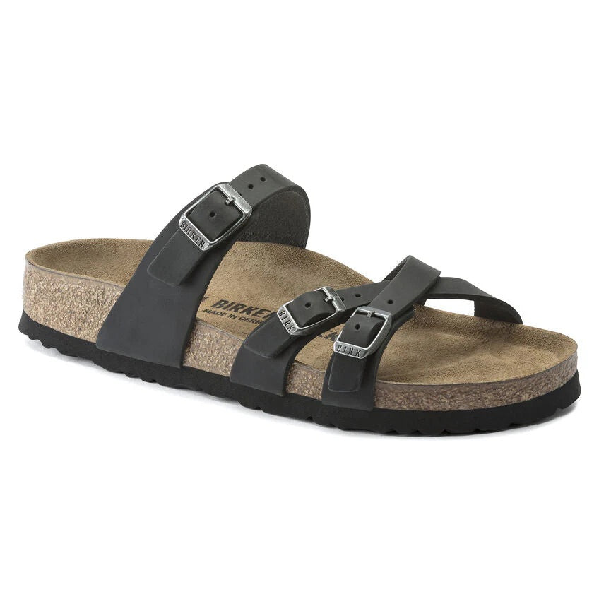 Birkenstock FRANCA 1021112 Noir | Cuir Largeur Régulière - Boutique du Cordonnier