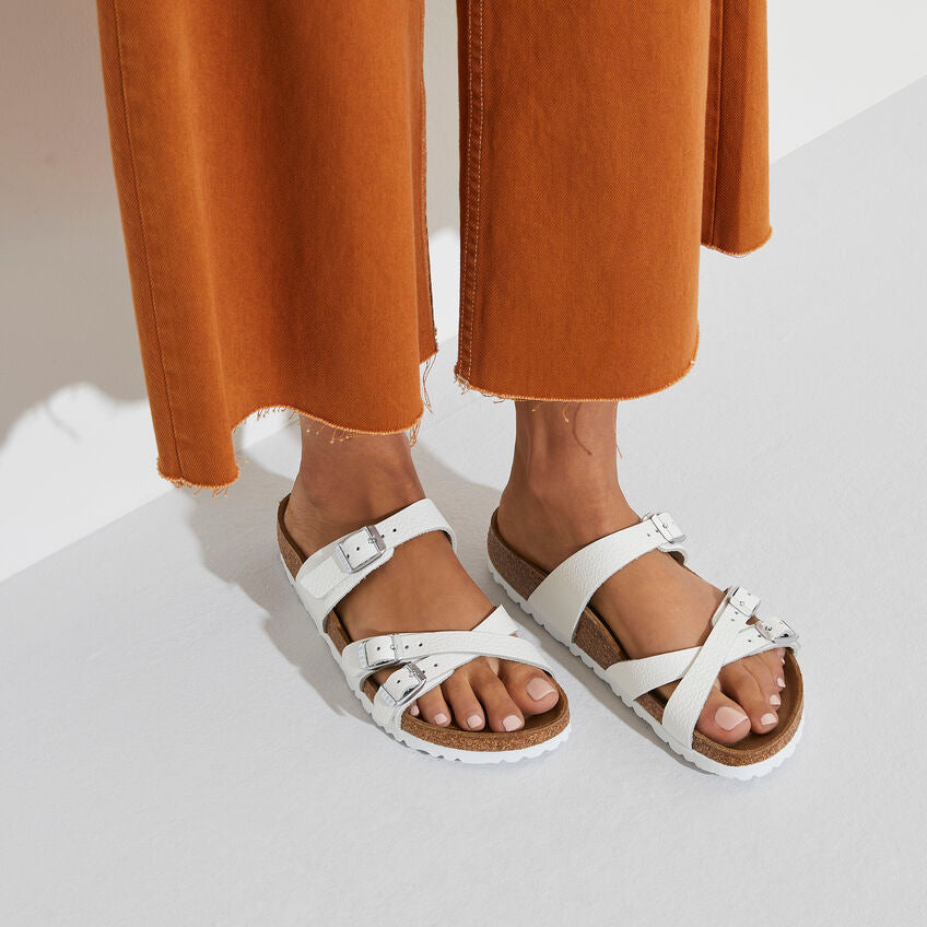 Birkenstock FRANCA 1024395 Blanc | Cuir Largeur Régulière - Boutique du Cordonnier