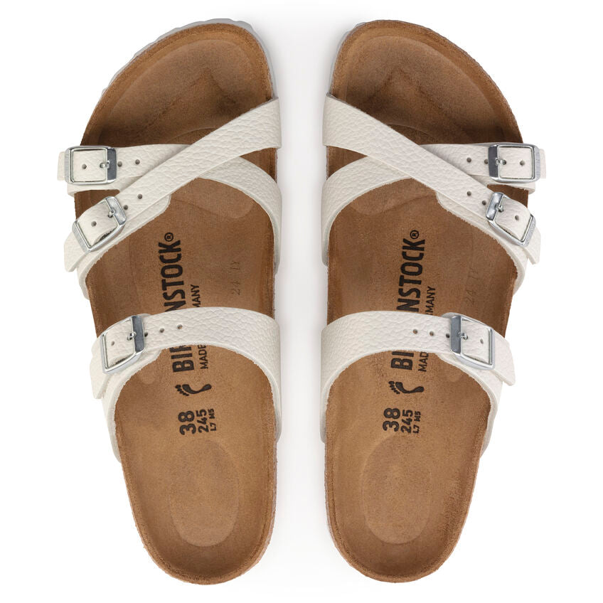 Birkenstock FRANCA 1024395 Blanc | Cuir Largeur Régulière - Boutique du Cordonnier