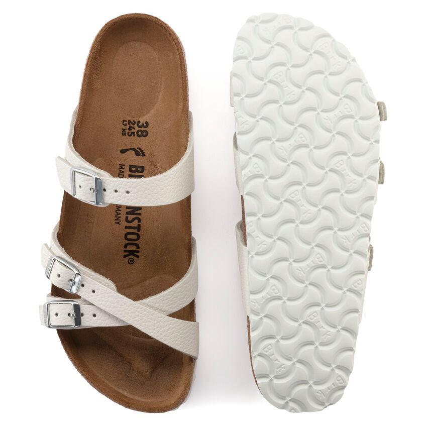 Birkenstock FRANCA 1024395 Blanc | Cuir Largeur Régulière - Boutique du Cordonnier