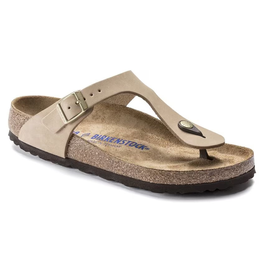 Birkenstock GIZEH SOFT 1018999 Sandcastle | Nubuck Largeur Régulière - Boutique du Cordonnier