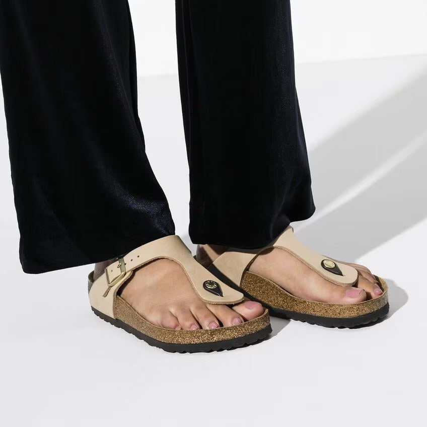 Birkenstock GIZEH SOFT 1018999 Sandcastle | Nubuck Largeur Régulière - Boutique du Cordonnier