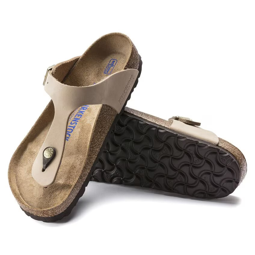 Birkenstock GIZEH SOFT 1018999 Sandcastle | Nubuck Largeur Régulière - Boutique du Cordonnier
