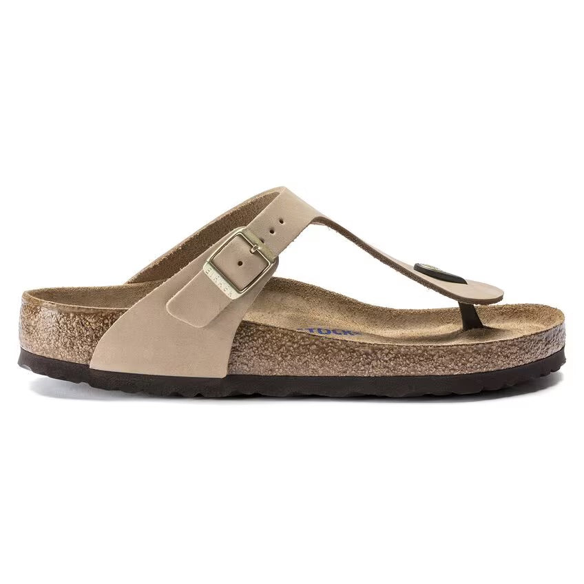 Birkenstock GIZEH SOFT 1018999 Sandcastle | Nubuck Largeur Régulière - Boutique du Cordonnier