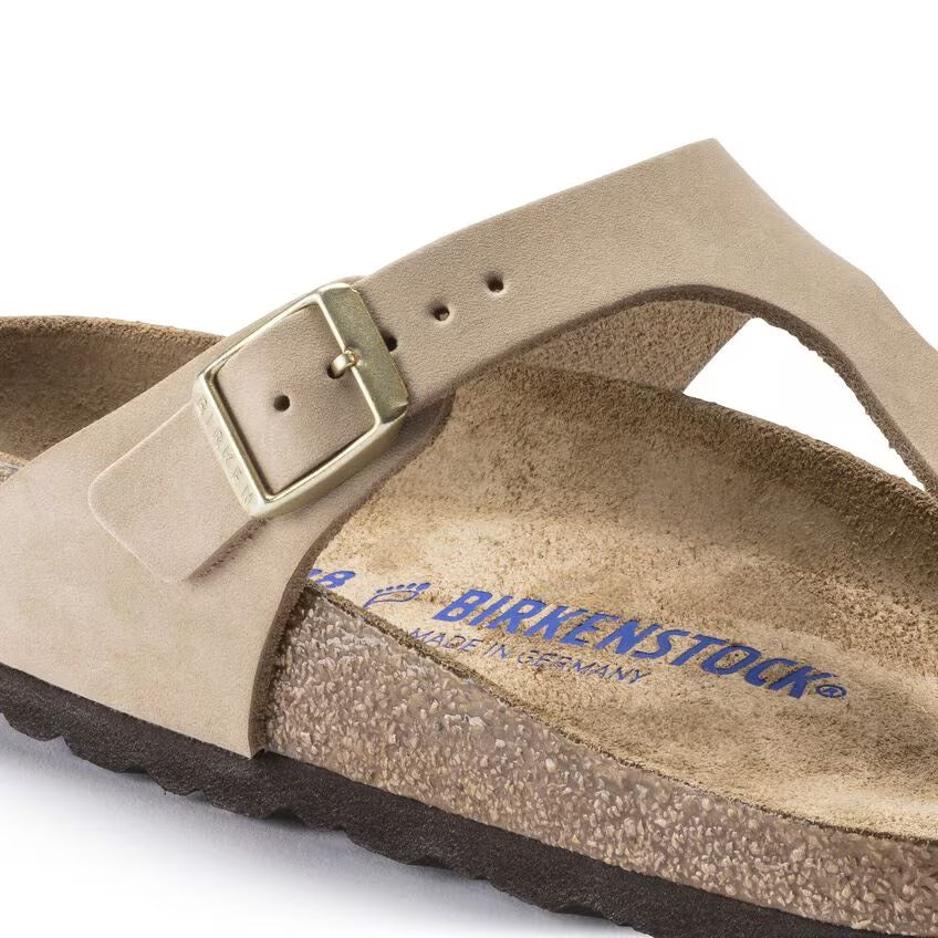 Birkenstock GIZEH SOFT 1018999 Sandcastle | Nubuck Largeur Régulière - Boutique du Cordonnier