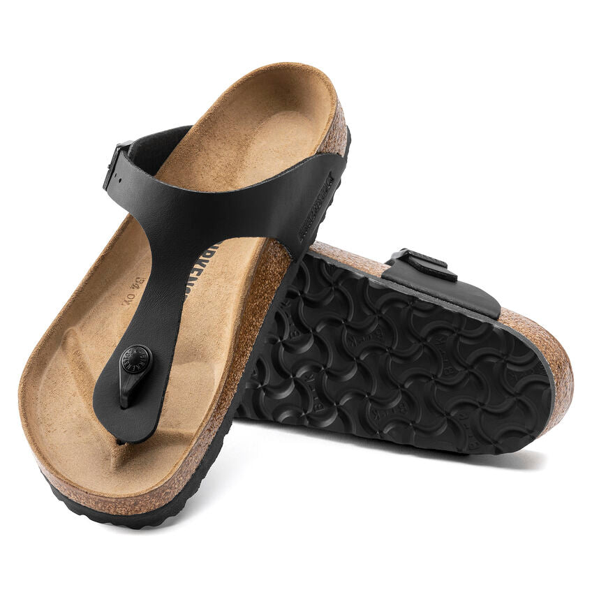 Birkenstock GIZEH 043693 Noir Largeur Étroite - Boutique du Cordonnier