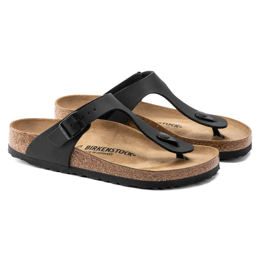 Birkenstock GIZEH 043693 Noir Largeur Étroite - Boutique du Cordonnier