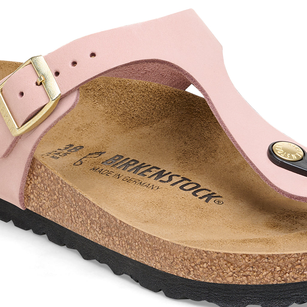 Birkenstock GIZEH 1026518 Soft Pink | Nubuck Largeur Régulière - Boutique du Cordonnier