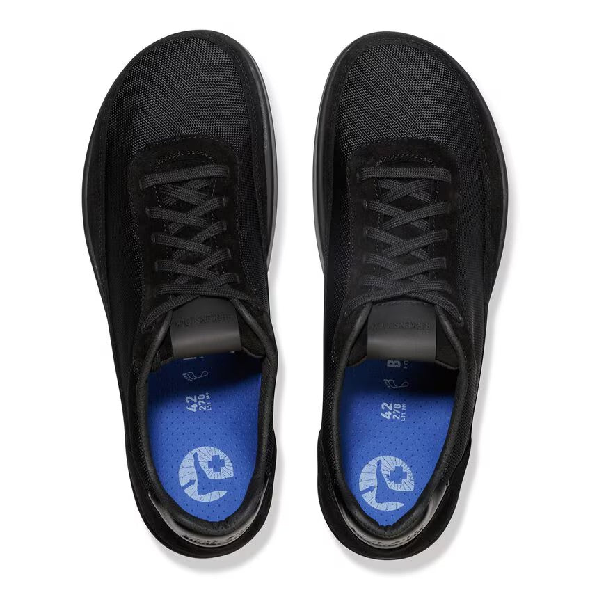 Birkenstock HONNEF CITY 1030107 Triple Black | Suède/Textile Largeur Régulière - Boutique du Cordonnier