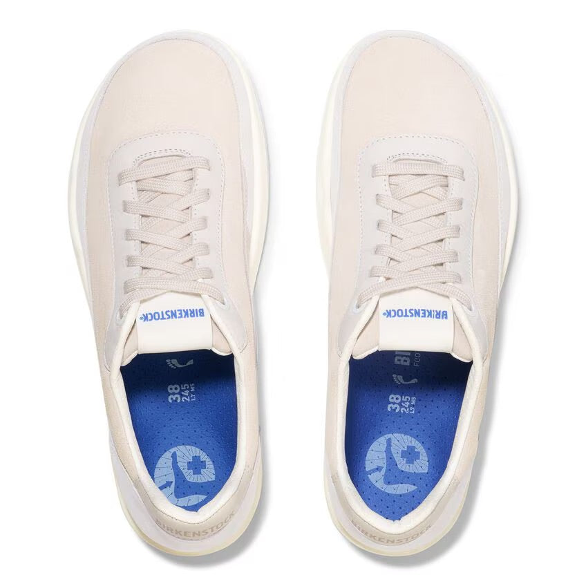 Birkenstock HONNEF CITY 1030111 Antique White | Suède/Cuir Largeur Régulière - Boutique du Cordonnier