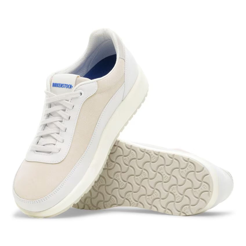 Birkenstock HONNEF CITY 1030111 Antique White | Suède/Cuir Largeur Régulière - Boutique du Cordonnier