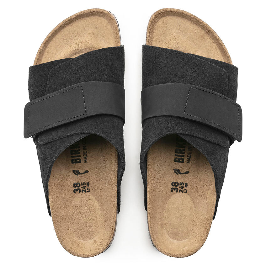 Birkenstock KYOTO 1022566 Noir | Nubuck/Suède Largeur Étroite - Boutique du Cordonnier