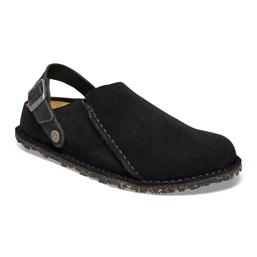 Birkenstock LUTRY 365 1025356 Noir | Suède Largeur Étroite - Boutique du Cordonnier