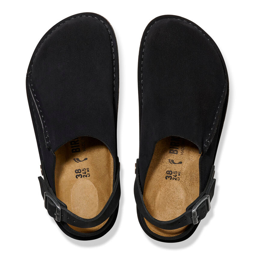 Birkenstock LUTRY 365 1025356 Noir | Suède Largeur Étroite - Boutique du Cordonnier