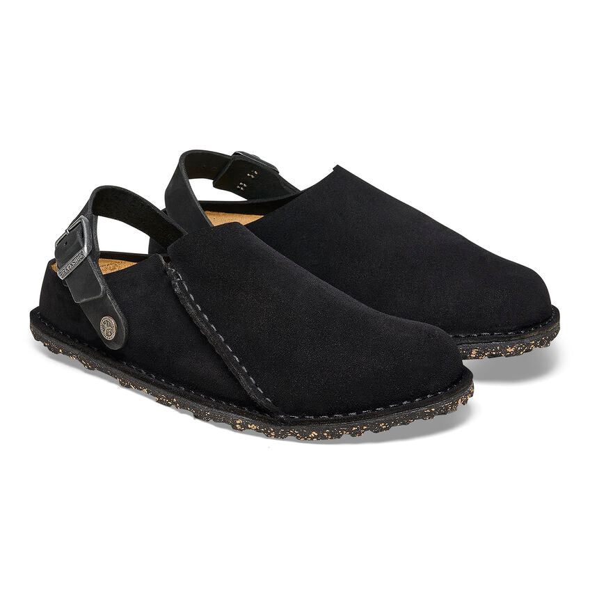 Birkenstock LUTRY 365 1025356 Noir | Suède Largeur Étroite - Boutique du Cordonnier