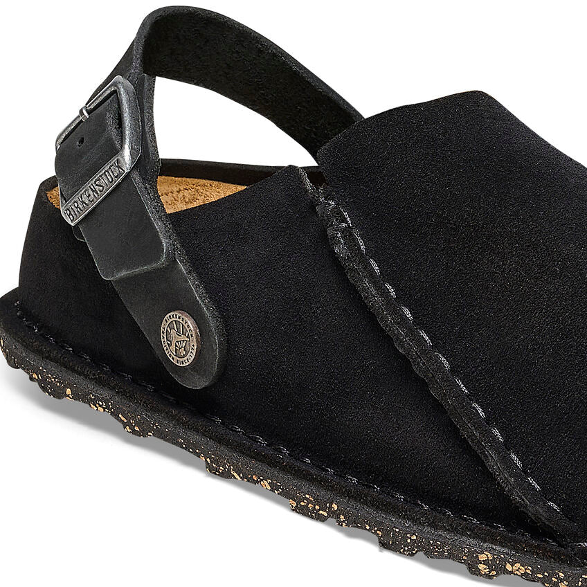 Birkenstock LUTRY 365 1025356 Noir | Suède Largeur Étroite - Boutique du Cordonnier