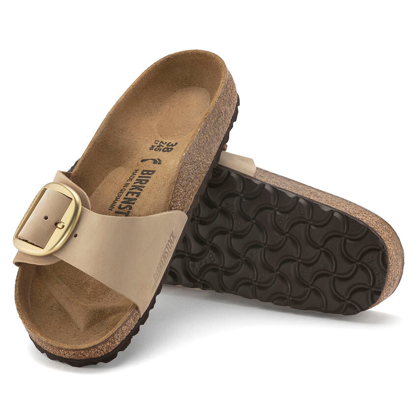 Birkenstock MADRID BIG BUCKLE 1024009 Sandcastle | Nubuck Largeur Étroite - Boutique du Cordonnier