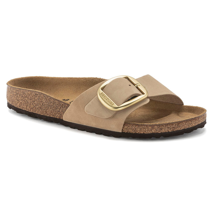 Birkenstock MADRID BIG BUCKLE 1024009 Sandcastle | Nubuck Largeur Étroite - Boutique du Cordonnier