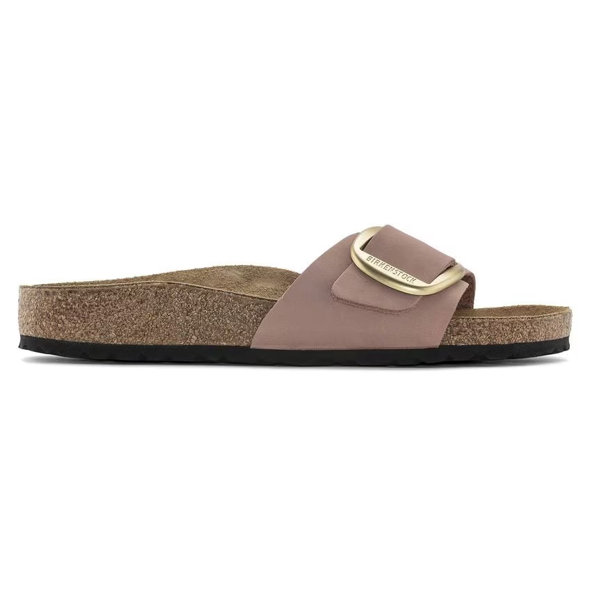 Birkenstock MADRID BIG BUCKLE 1024039 Old Rose | Nubuck Largeur Étroite - Boutique du Cordonnier