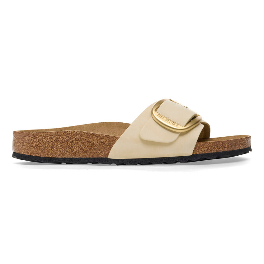 Birkenstock MADRID BIG BUCKLE 1026604 Ecru | Nubuck Largeur Étroite - Boutique du Cordonnier