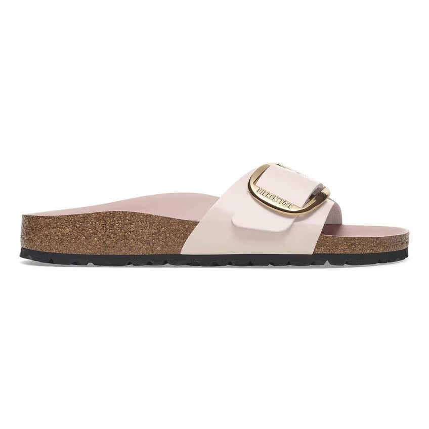 Birkenstock MADRID BIG BUCKLE 1029448 High Shine Light Rose | Cuir Largeur Étroite - Boutique du Cordonnier