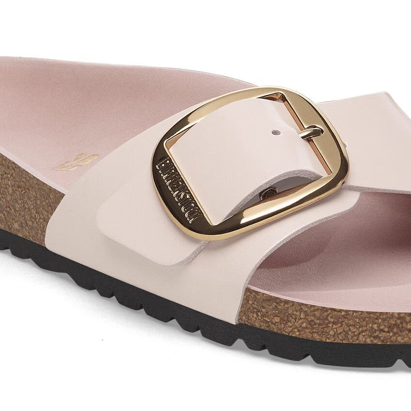 Birkenstock MADRID BIG BUCKLE 1029448 High Shine Light Rose | Cuir Largeur Étroite - Boutique du Cordonnier
