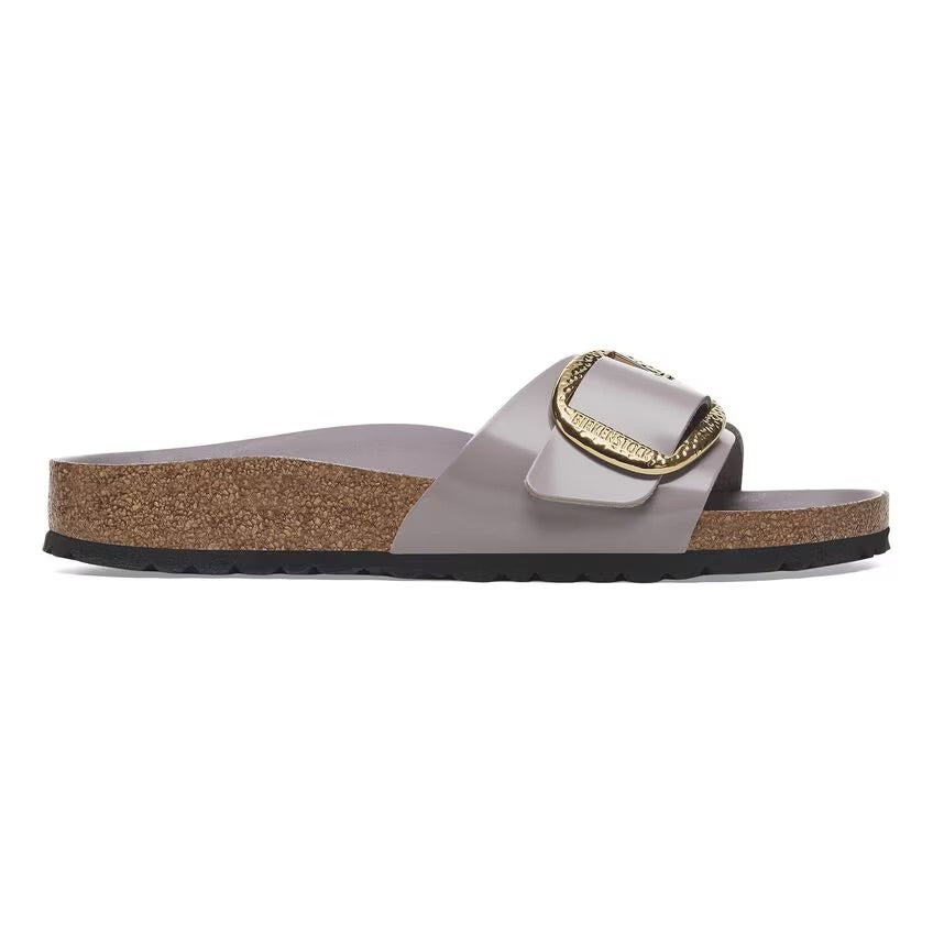 Birkenstock MADRID HAMMERED BIG BUCKLE 1029843 High Shine Faded Purple | Cuir Largeur Étroite - Boutique du Cordonnier