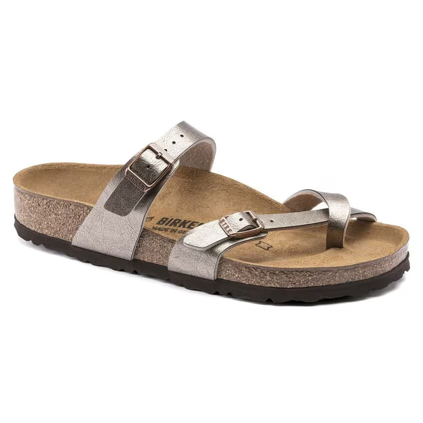 Birkenstock MAYARI 1016408 Graceful Taupe | Birko-Flor Largeur régulière - Boutique du Cordonnier