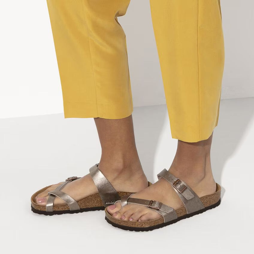 Birkenstock MAYARI 1016408 Graceful Taupe | Birko-Flor Largeur régulière - Boutique du Cordonnier